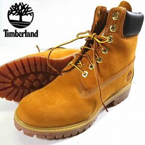 新品 Timberland ティンバーランド イエローヌバックレザー 6インチプレミアムウォータープルーフブーツ 25cm 7W メンズ 男性用