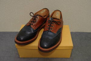 【Tricker's×glamb トリッカーズ】 M7292 9-5 ネイビー×ブラウン