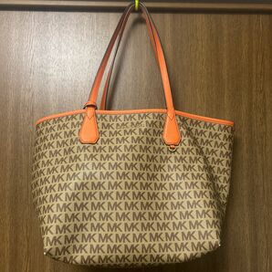 【断捨離】MICHAEL KORS マイケルコース モノグラム トート バッグ 鞄 リバーシブル