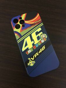 ◆ iPhone 12 Pro ケース 立体感ある バレンティーノ・ロッシ/Rossi 46【黒】◆ 