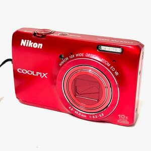 Nicon ニコン COOLPIX S6300 デジタルカメラ 1602万画素 レッド コンパクトカメラ デジカメ 撮影 写真 HMY