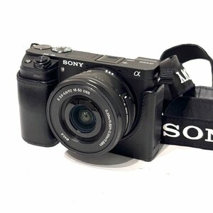 【美品】SONY ソニー a6300 ILCE-6300 ミラーレス一眼レフカメラ ブラック デジタルカメラ デジカメ HMY