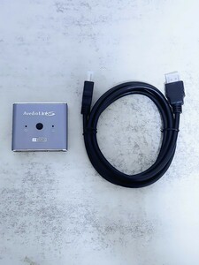 avedio　ｌｉｎｋｓ　ＨＤＭＩ　切替器　セレクター　1入力2出力　８Ｋ対応　ＨＤＭＩケーブル付　美品　送料込み