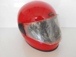 旧車　オートアクセサリー　ホンダ　オプション　フルフェイス　ヘルメット　赤　Lサイズ　当時物　1980年代　