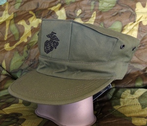 即決 送料無料 リプロ 米海兵隊 OD ユーティリティキャップ 7 1/2 (レプリカ 八角帽 MCキャップ アメリカ軍 米軍 ベトナム