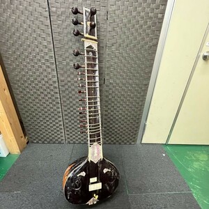 J201- O15-4293◇【引き取り歓迎】 SITER シタール インド BIBA MUSIC EMPORIUM N.DELHI-2 民族楽器 弦楽器 ケース付き ③