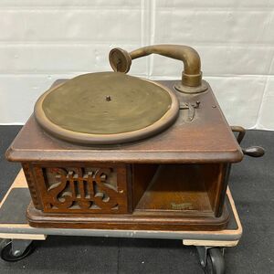 L564-O37-1040 NIPPONOPHONE ニッポノフォン ニッポノホン 蓄音機 PATENT NO13175 オーディオ 音響機器 回転確認済 ⑤