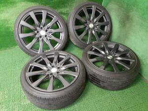 ROJAMホイール 20×8.5J +35 PCD114.3/5穴 夏タイヤセット マークX 売切!!