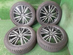 C-HR等に バリ溝!! 22年製 ダンロップ ENASAVE RV505 225/50R18 Weds レオニス 18x7J PCD114.3 4本セット 中古 売切!!