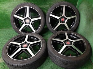 エンケイ EuroHart 18×7J +55 夏タイヤセット ステップワゴン等 インチアップに 売切!!