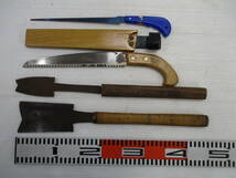 M128ノコギリセット★両刃、片刃、替刃式、畦引、折込、剪定、金切鋸などまとめて_画像6