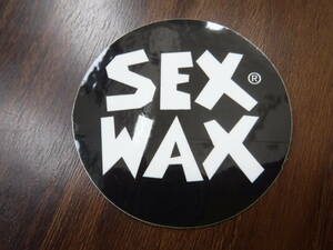 ◆新品U.S.セックスワックス【SEX WAX】輸入ロゴ◎StickerステッカーBLK①枚限定◆定形郵便対応