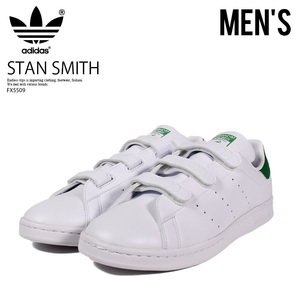 ■新品■adidas アディダス PRIMEGREEN レースレス モデル スタンスミス STAN SMITH CF■27.5cm■ベルクロ ■ホワイト/グリーン■FX5509