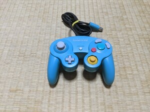 ゲームキューブ　コントローラー　エメラルドブルー