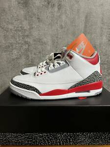 US10 28cm Nike Air Jordan 3 Retro OG Fire Red (2022)ナイキ エアジョーダン 3 レトロ OG ファイアレッド (2022)