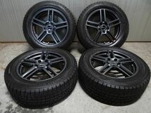 ★225/55R17 225 55 17 DUNLOP WINTER MAXX WM02 21年製 阿部商会 EIGER 17-7.5J 5/112 オフセット54 BMW F48 X1 中古品_画像1