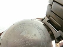 腕時計 カシオ CASIO オシアナス OCEANUS OCW-600 腕回り20cm メンズ 本体のみ オーバーホール歴不明 不動品 ノーチェックジャンク品 ■_画像8