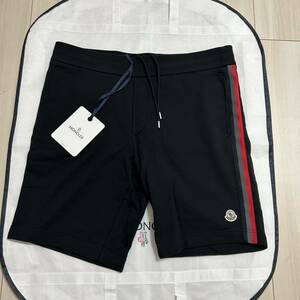 【美品】MONCLER モンクレール　ショートパンツ　スウェット　黒　XL