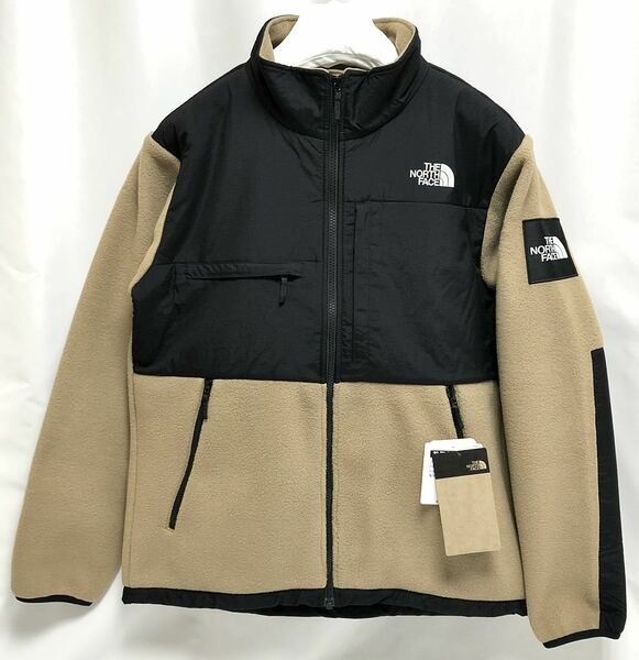 XXL 新品 ノースフェイス デナリ ジャケット Denali Jacket ケルプタン KT ベージュ タン フリース ショルダー ワッペン スクエア ロゴ