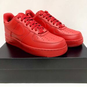 27cm 新品 NIKE エア フォース 1 AIR FORCE ナイキ フォース1 赤 レッド エアフォース 真っ赤 オールレッド AIRFORCE RED