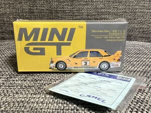 MINI GT 1/64 メルセデス ベンツ 190E 2.5-16 EvolutionⅡ #3 キャメル Camel 1990 Yellow Page 200 187 キャメルシール付