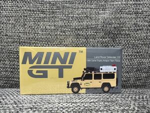 MINI GT 1/64 463 ランドローバー ディフェンダー 110 1989 チームフランス　キャメルトロフィーアマゾン レア品