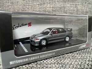 1/64 イノモデル inno 64 三菱ランサーエボリューション3 GSR グレー　チェンジホイール付き