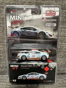 MINI GT 1/64 48 アキュラ Acura NSX GT3 ガルフレーシング Gulf Racing 北米限定 USA Mijo 未開封品 希少 絶版