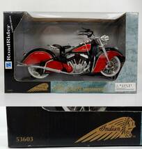 【NEW-RAY】 RoadRider collection 1/6 Indian インディアンモーターサイクル (赤/黒) 未開封？保管品 中古品 JUNK 一切返品不可で ④_画像1