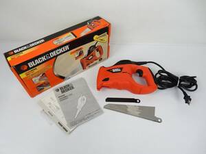 【BLACK&DECKER】 ブラックアンドデッカー 電動式ノコギリ KS880EC-JP 電動工具 通電/動作確認 中古品 JUNK 現状渡し 一切返品不可で！