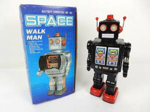 【昭和レトロ】SPACE WALK MAN スペースウォークマン ブリキロボット 約30㎝ 堀川玩具？ 不動品 JUNK 現状渡し 一切返品不可 修理/部品取り