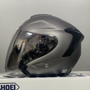 SHOEI ショウエイ ジェットヘルメット J-FORCE Ⅳ ジェイフォース4 マットディープグレー ドライレンズ ヘルメット バイク Lの画像2