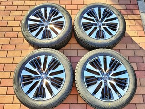 2023年製 235/50R18 スタッドレスタイヤ 4本 新品 YOKOHAMA IG60 アルファード ヴェルファイア SC/ZG 30系後期 18インチ 純正ホイール 中古