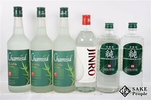 ★1円～ 焼酎6本セット チャミスル 700ml 純 720ml JINRO ジンロ 700ml