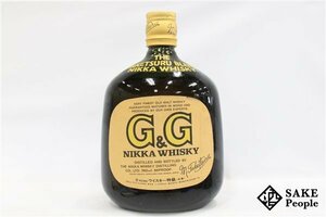 ◇注目! ニッカ ウイスキー G&G 黒瓶 特級 760ml 43% ジャパニーズ