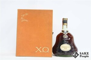 ◆1円～ ジャズ ヘネシー XO 金キャップ グリーンボトル 700ml 度数記載なし 箱 コニャック