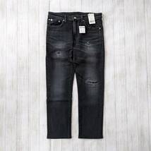 EDWIN/エドウィン/Slim Tapered/スリムテーパード/新品タグ付き/ストレッチ素材/USED加工/ダメージ・リペア加工/ブラックデニム/日本製_画像2