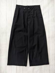 MHL./エムエイチエル/マーガレットハウエル/COTTON WOOL DRILL TROUSER/コットンウールワイドトラウザーズ/シンチバッグ