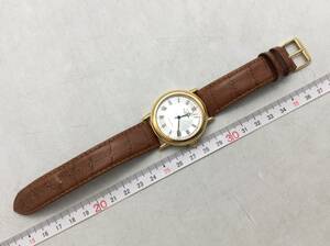 #5803 TECHNOS テクノス HAND WINDING TGM605 裏スケ 手巻き メンズ 腕時計 可動 現状品