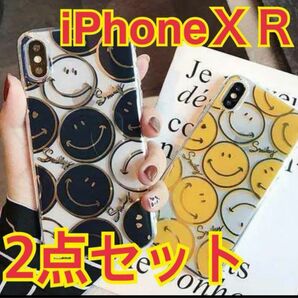 2点セット　iPhoneＸＲ　ニコちゃん　スマイル　スマイリー ニコちゃん