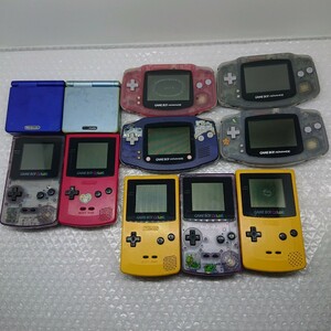 【ジャンク】 ゲームボーイアドバンス ゲームボーイカラー GBA GAMEBOY COLOR ADVANCE Nintendo 11台