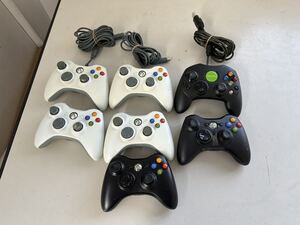 XBOX Game X08-19383/XBOX360/Microsoft コントローラー 色々7台 動作未確認 12/28