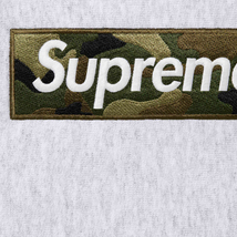 新品 未開封 L Supreme Box Logo Hooded Sweatshirt Ash Grey 23 FW Camo Large ボックス ロゴ アッシュ グレー カモ 2023 パーカー_画像2