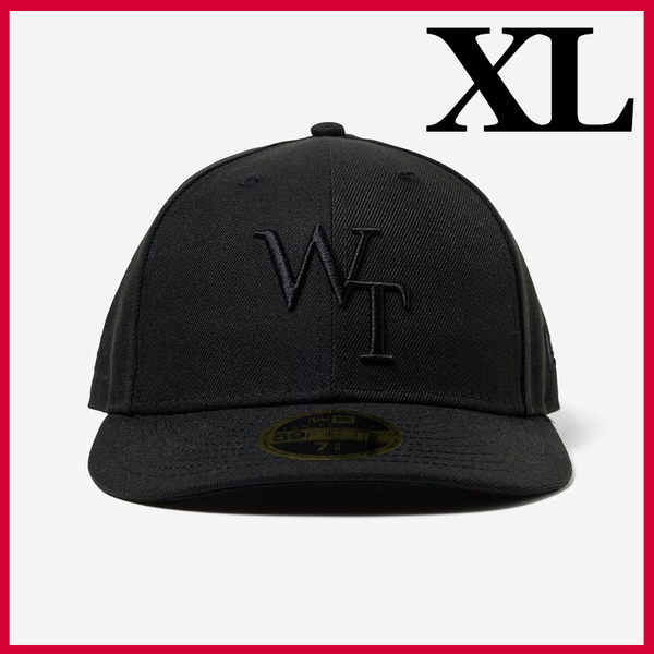 新品 未使用 XL WTAPS 59FIFTY LOW PROFILE CAP POLY TWILL NEW ERA LEAGUE Black 23AW 232NENED-HT02 XLarge 帽子 キャップ ニューエラ
