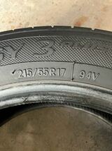 トーヨー NANOENERGY3 PLUS 215/55R17 2本 ４分山　2021年製_画像2