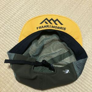 FRANK&MORRIS NO FACE CAP フランクアンドモリス ランニング キャップ カーキ M 軽量 メッシュ 帽子