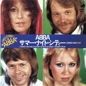 e706 EPレコード【サマー・ナイト・シティー /アバ】ABBA B面)メドレー PICK A BALE OF COTTON＊ON TOP OF OLD smoky＊MIDNIGHT SPECIAL