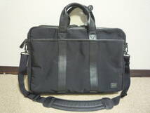 ★程度良品＆現行人気MODEL!!★吉田カバン PORTER TAG ターク 2Wayブリーフケース / レザー＆ナイロン BLACK No.125-04490_画像1