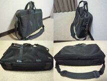 ★程度良品＆現行人気MODEL!!★吉田カバン PORTER TAG ターク 2Wayブリーフケース / レザー＆ナイロン BLACK No.125-04490_画像6