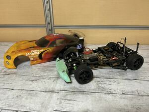 23A12-174R:京商 エンジンカー ラジコンカー team kyosho　 O.S. ENGINES　Futaba SRN-31F　Mobil① 全長約50㎝